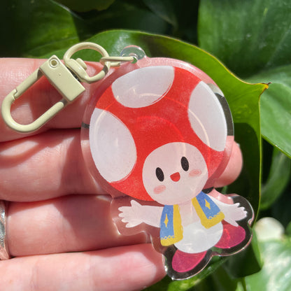 Llavero Toad | Keyring Keychain Acrilico colgante regalo llaves mochila Keychain