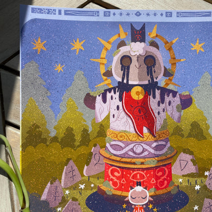 Print Cult of the Lamb Totem | Fanart | Ilustración impresa Cult of the Lamb Collection