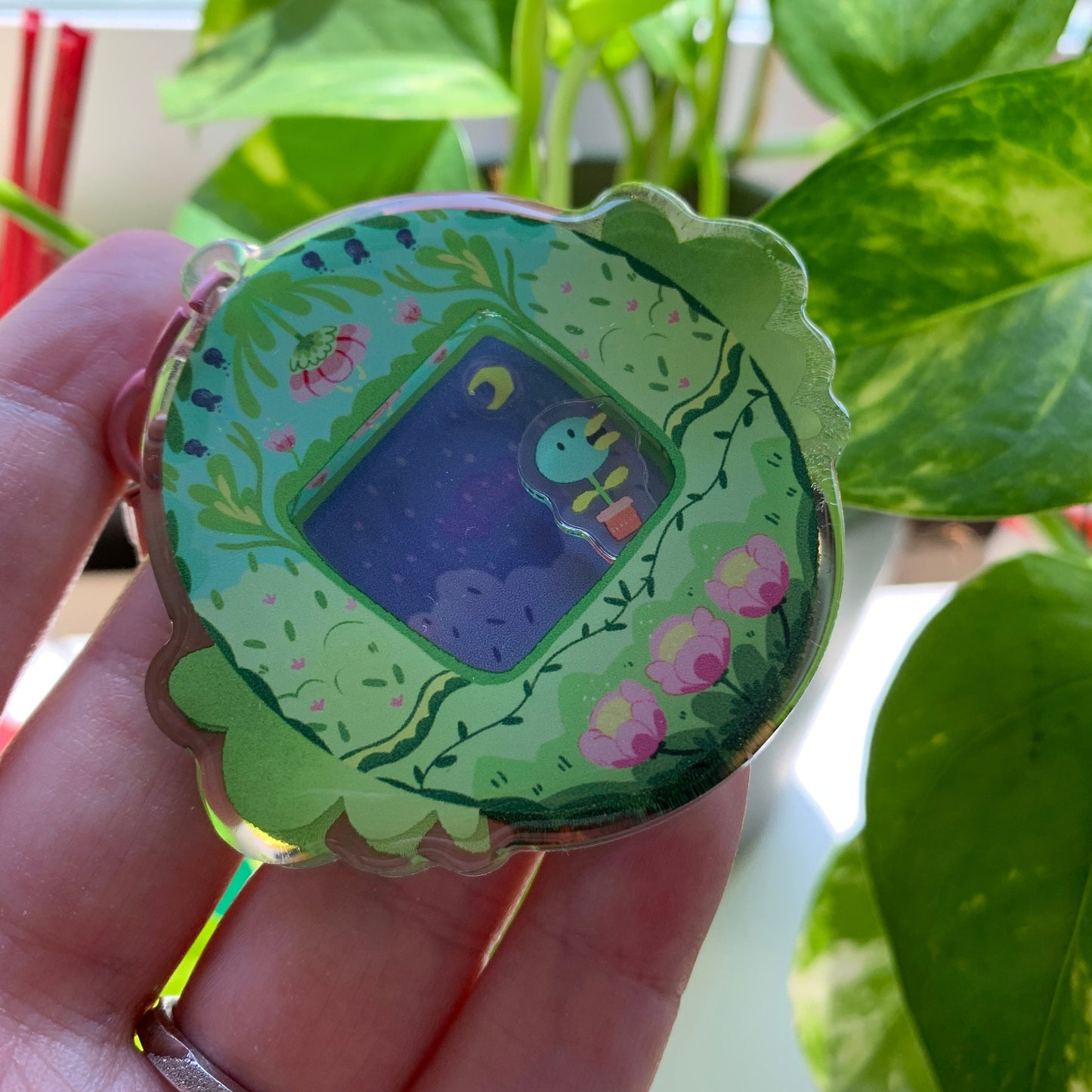 Llavero flores fanart | Tamagotchi shaker