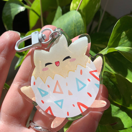 Togepi-Poke Keyring | llavero | Fanart colgante regalo llaves mochila