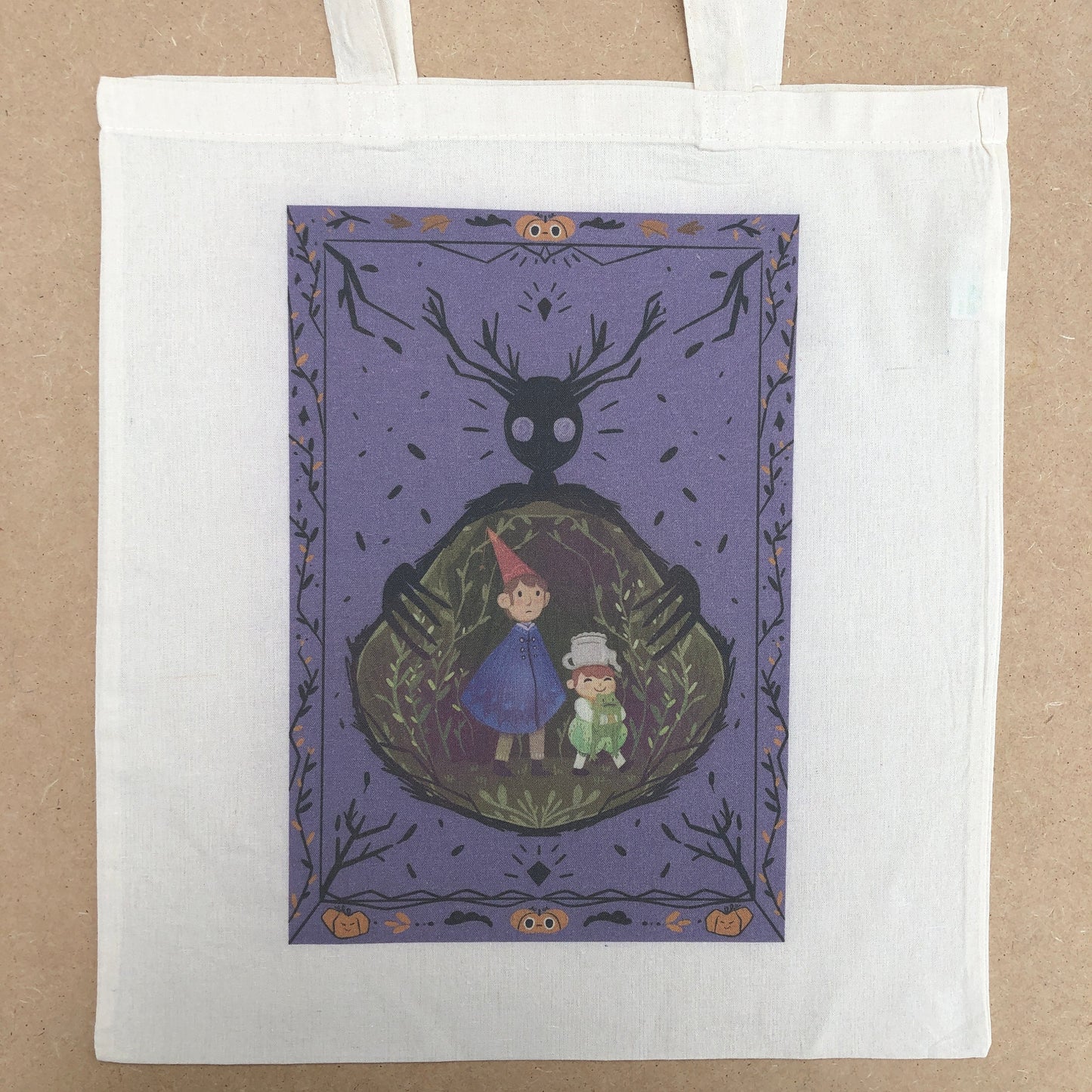 Tote Bag Más Allá del Jardín | Bolsa Tela Fanart Over The Garden Wall | HBO Fan Art 100% Algodón 40x40cm 16x16inch