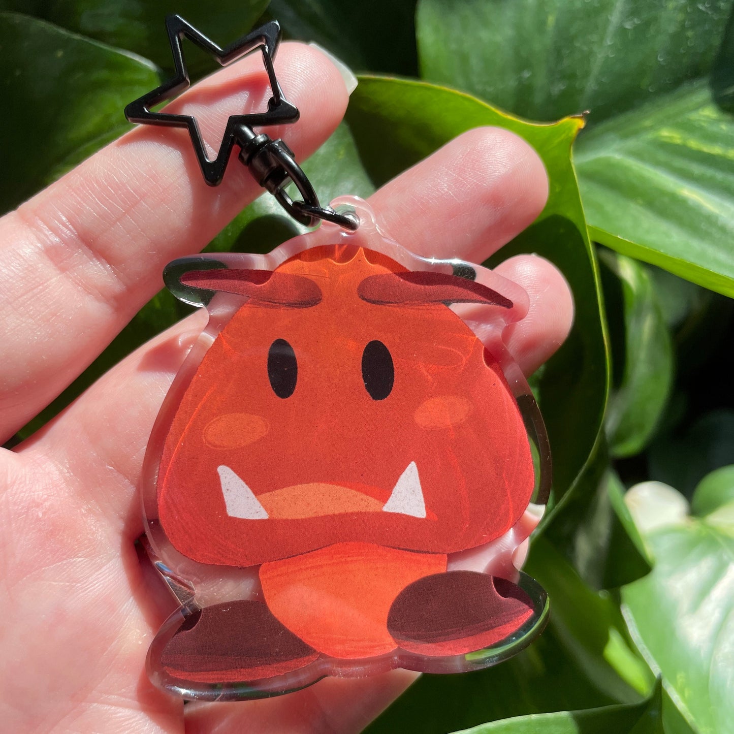 Llavero Goomba | Keyring Keychain Acrilico colgante regalo llaves mochila Keychain