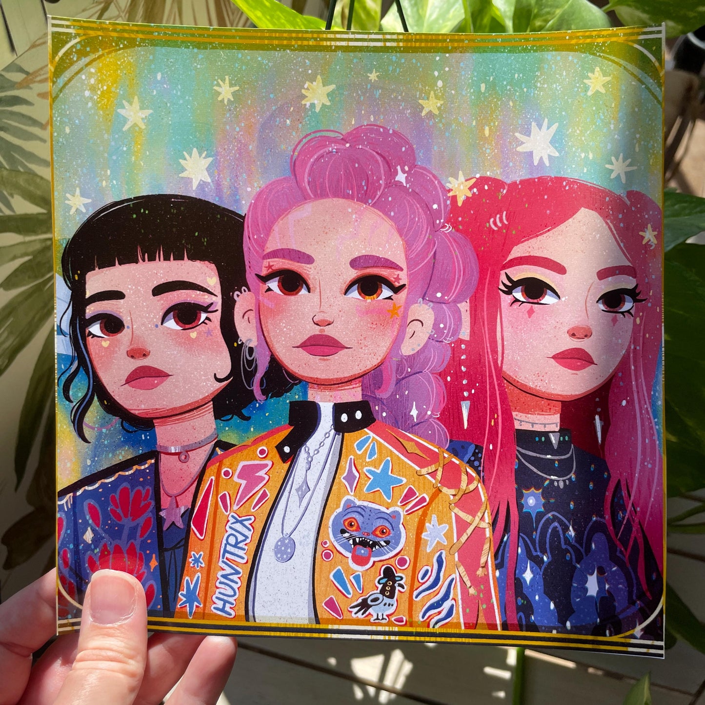 Print Huntrix:  Fanart de la colección de ilustraciones "Las Guerreras K-Pop"