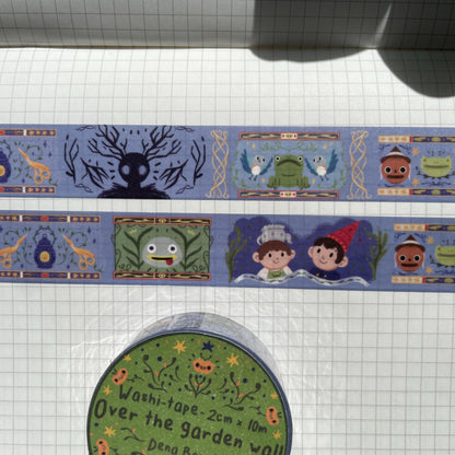 Washi Tape Over The Garden Wall Ilustrado: Cinta Decorativa Retro y Kawaii de la colección "OTGW"