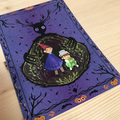 Print Más Allá del Jardín | Fanart Over the garden wall | Ilustración | Lámina ilustrada | Netflix