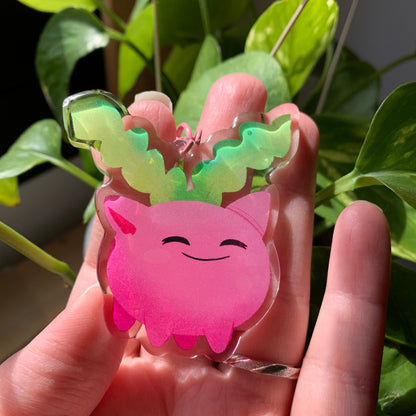 Hoppip-Poke Keyring | Poke llavero | Fanart colgante regalo llaves mochila