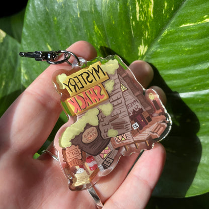 Mistery Shack Gravity Falls Keychain Keyring |  llavero | Fanart colgante regalo llaves mochila