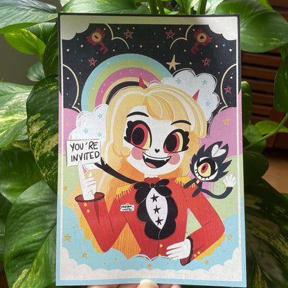 Print Hazbin Hotel Tamaño A5 | Fanart | Ilustración | Lámina ilustrada