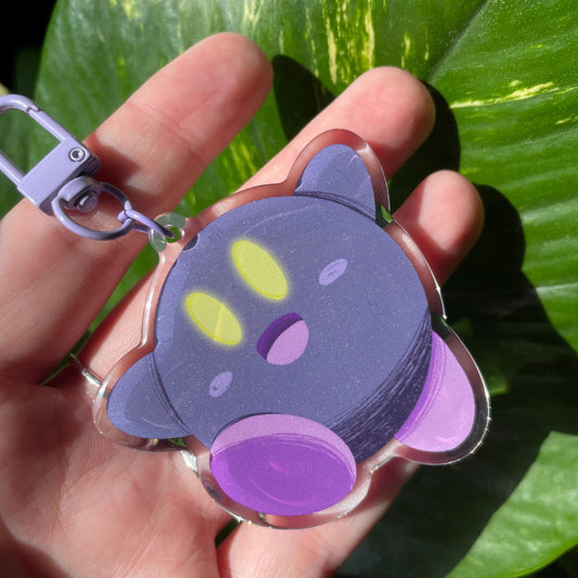 Llavero Kirby Dark Purple |Keyring Keychain Acrilico colgante regalo llaves mochila Keychain