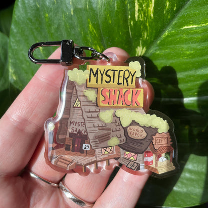 Mistery Shack Gravity Falls Keychain Keyring |  llavero | Fanart colgante regalo llaves mochila