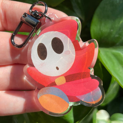 Llavero Shy-Guy | Keyring Keychain Acrilico colgante regalo llaves mochila Keychain