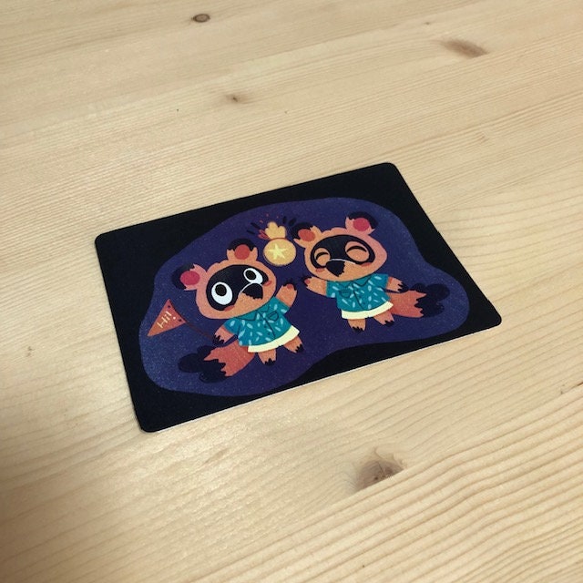 Postal Nendo & Tendo Animal Crossing New Horizons | Ilustración Original | Mini Print | Nintendo Switch