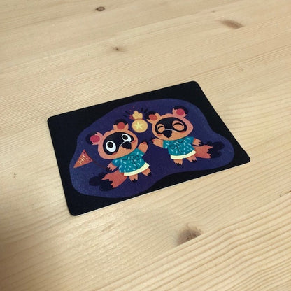 Postal Nendo & Tendo Animal Crossing New Horizons | Ilustración Original | Mini Print | Nintendo Switch
