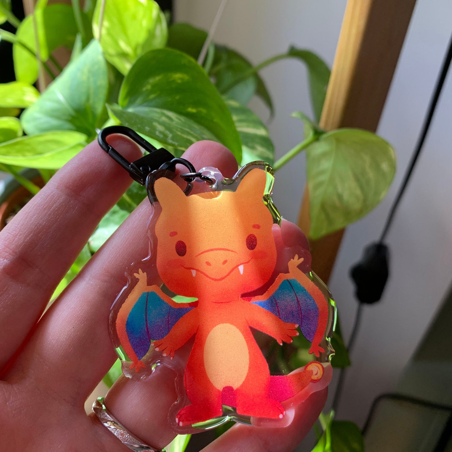 Charizard-Poke Keyring | llavero | Fanart colgante regalo llaves mochila