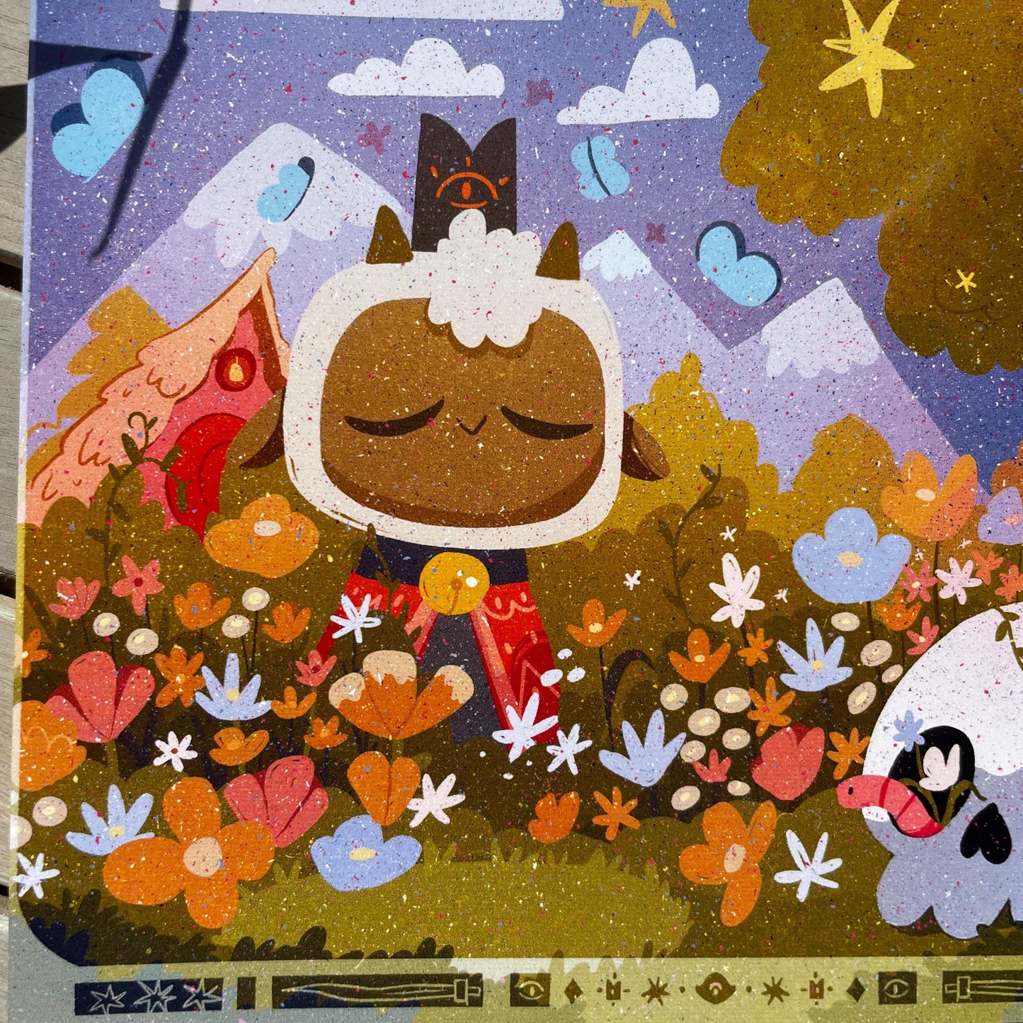 Print Cult of the Lamb Chill | Fanart | Ilustración impresa Cult of the Lamb Collection