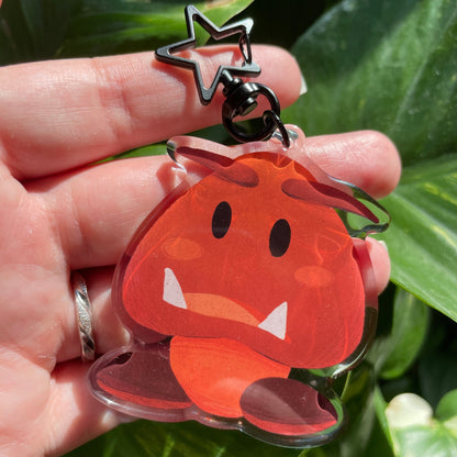 Llavero Goomba | Keyring Keychain Acrilico colgante regalo llaves mochila Keychain