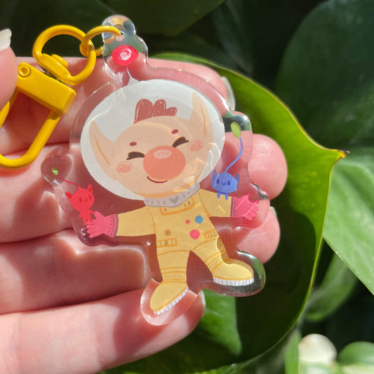 Llavero Olimar | Capitan Olimar Pikmin Keyring Keychain Acrilico colgante regalo llaves mochila Keychain