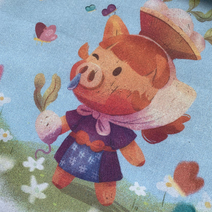 Tote Bag Juliana Animal Crossing | Bolsa Tela Fanart Daisy Mae | Animal Crossing New Horizons Fan Art 100% Algodón 40x40cm 16x16inch