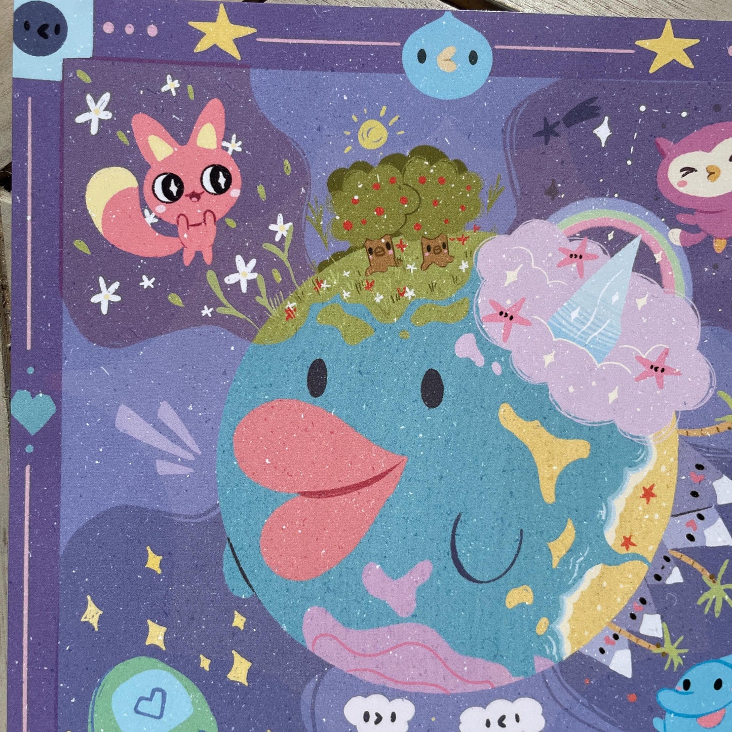 Print Tamagotchi Paradise de la colección de ilustraciones "Welcome Tamagotchi Paradise"