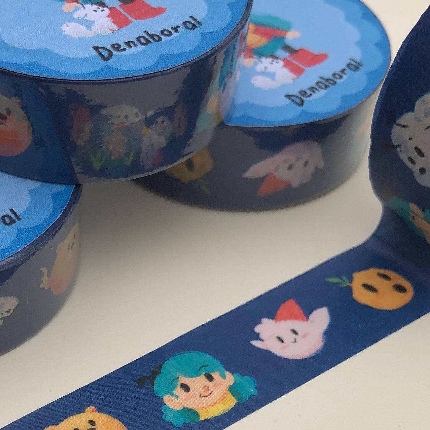 Hilda Washi Tape | Hilda The Series Planner Tapes Handmade | Netflix Fanart Gift Card Design Gift Packaging | Cute Pattern Decorative Tape