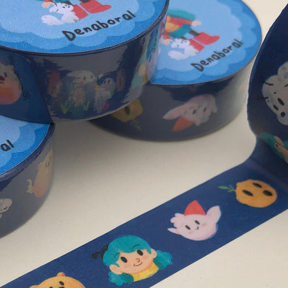 Hilda Washi Tape | Hilda The Series Planner Tapes Handmade | Netflix Fanart Gift Card Design Gift Packaging | Cute Pattern Decorative Tape