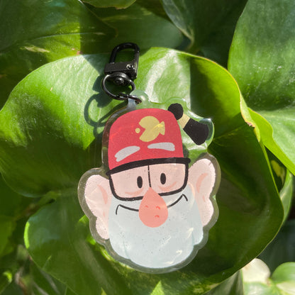Stan Pines Gravity Falls Keychain Keyring |  llavero | Fanart colgante regalo llaves mochila