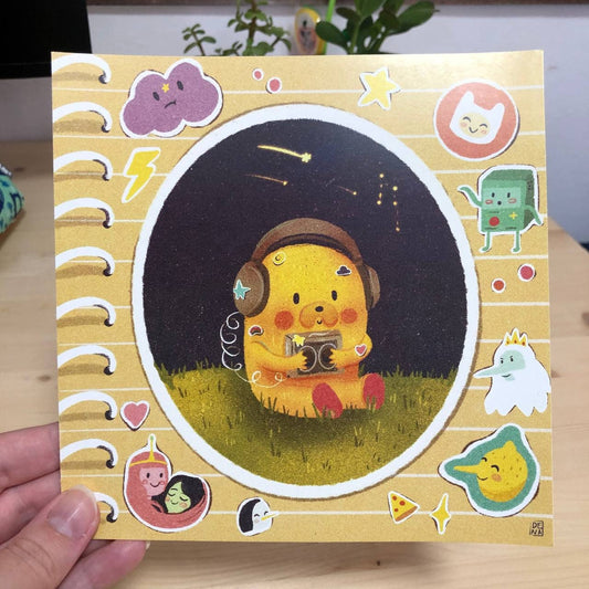 Print Hora de Aventuras | Fanart Jake el perro | Ilustración impresa Adventure Time