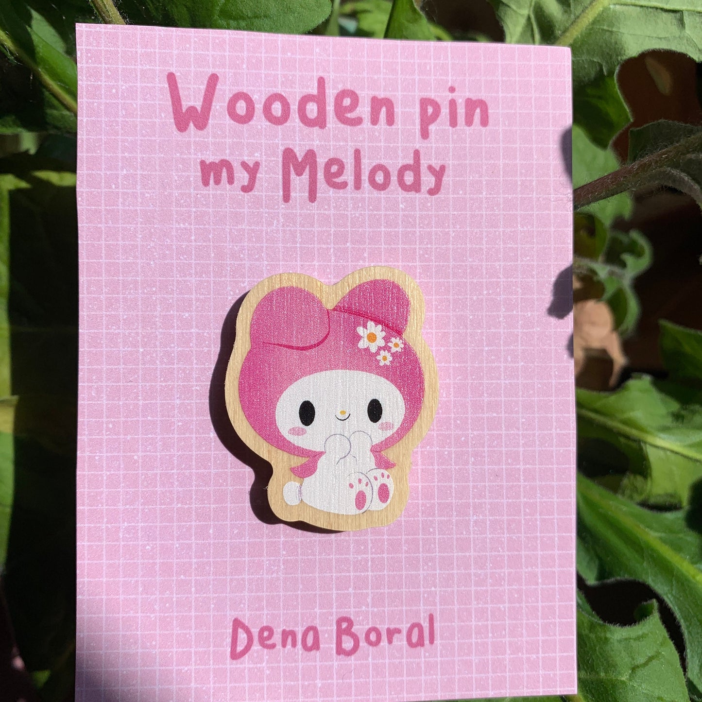 My melody | My Melody Wooden Pin Badge | My Melody