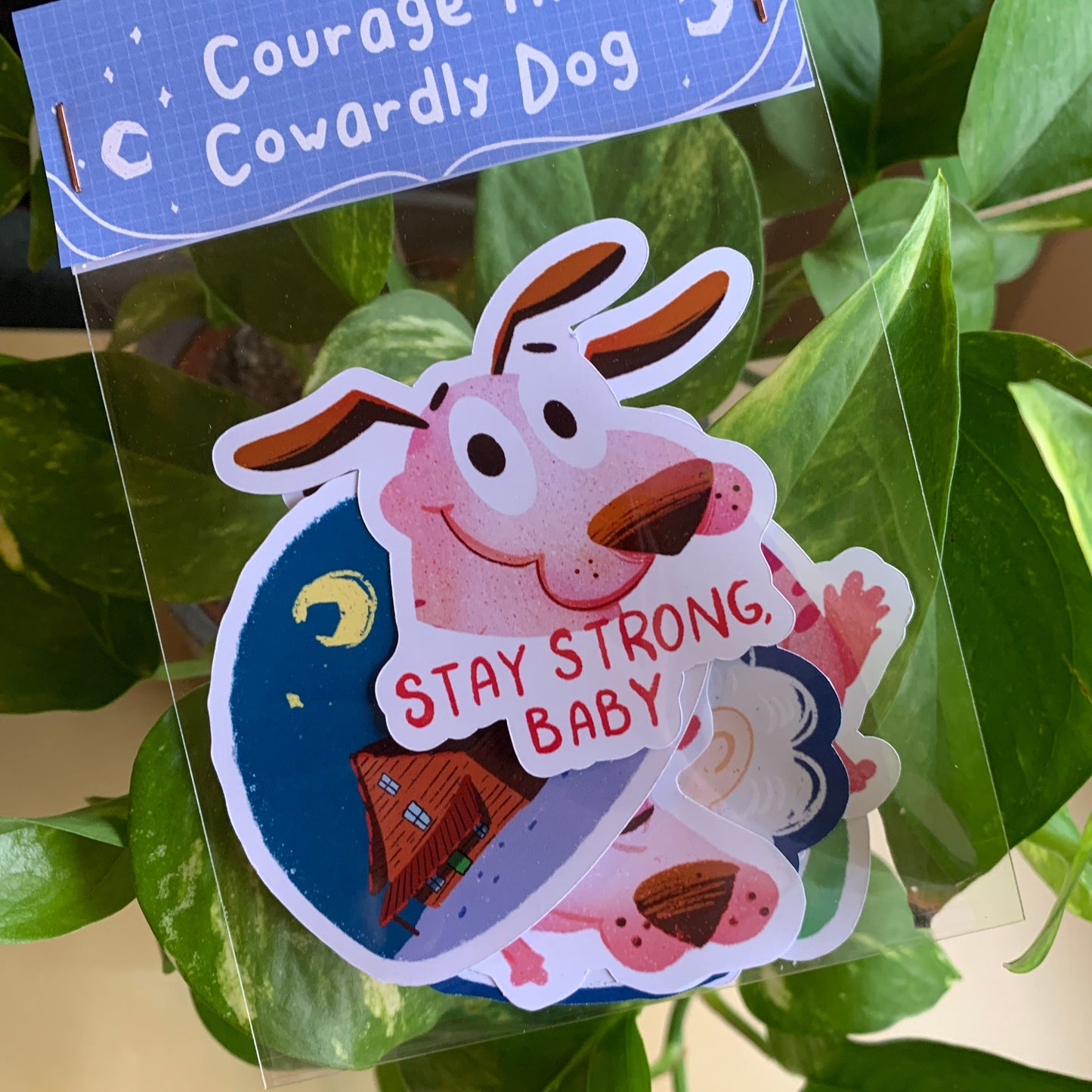 Pack Pegatinas Agallas el Perro Cobarde | Courage the Cowardly Dog Stickers Pack | Fanart