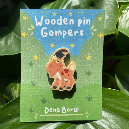 Gompers Gravity Falls Pin de Madera Natural