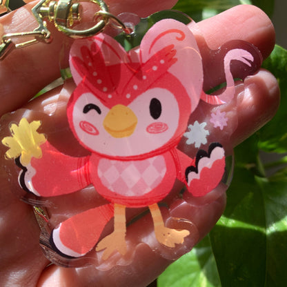 Celeste Keyring | Celeste llavero | Animal Crossing Llavero | New Horizons | Llavero colgante regalo llaves mochila Keychain