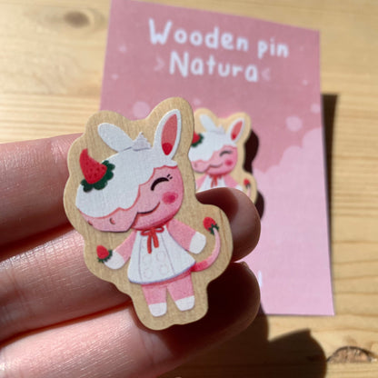 Pin de madera natural, Natura Animal Crossing New Horizons, Nintendo Switch Merengue