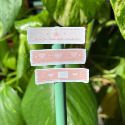 Lovely | Hoja de pegatinas stickers decoración | Pack de pegatinas precortadas