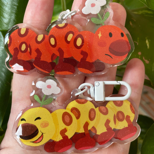 Llavero Floruga Doble Diseño | Keyring Keychain Acrilico colgante regalo llaves mochila Keychain