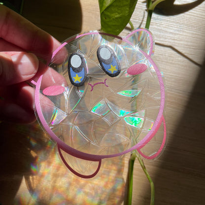 Kirby Suncatcher, Pegatina atrapasol reutilizable para ventana