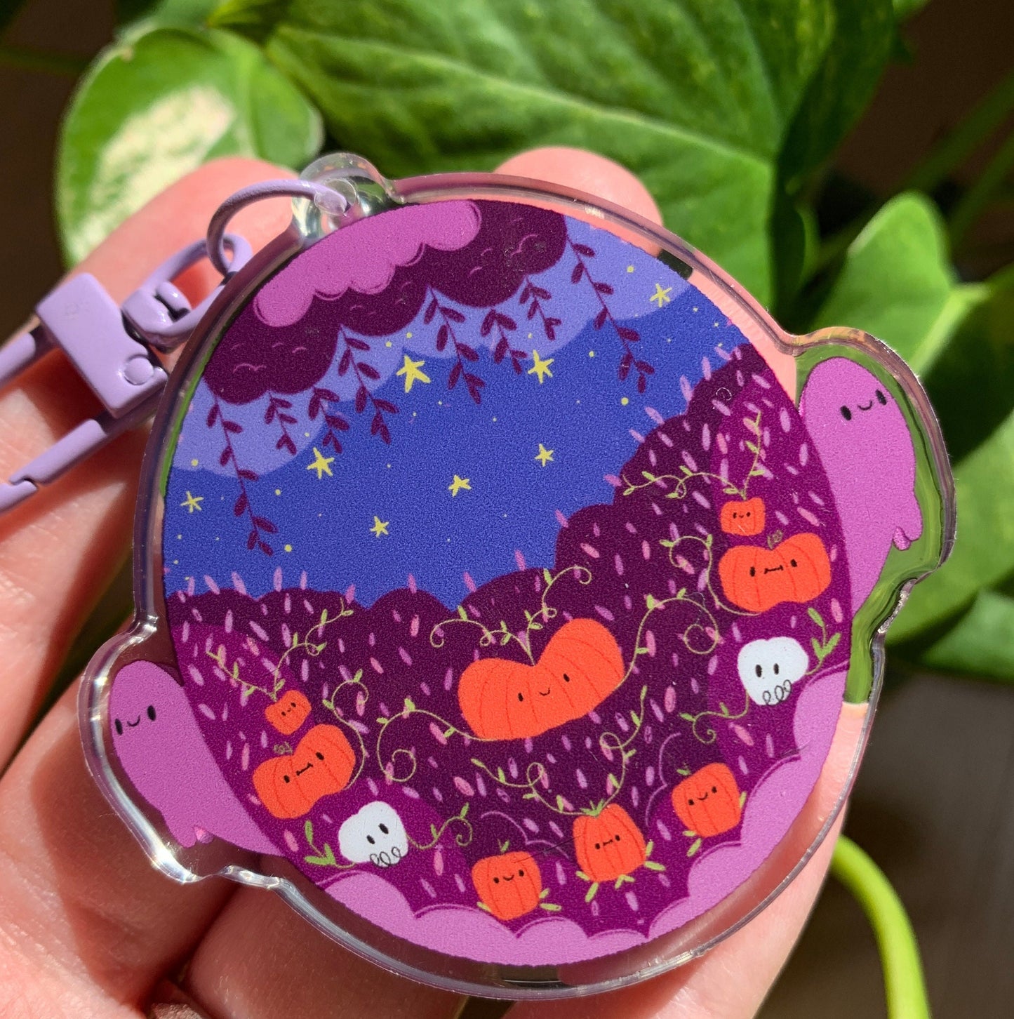 Llavero Halloween  murciélago blanco | Tamagotchi shaker