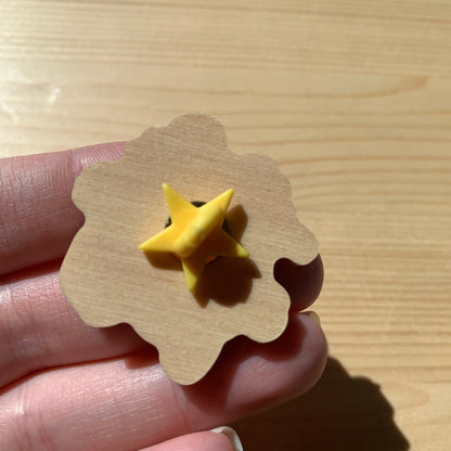 Pin de madera natural, Socrates Animal Crossing New Horizons, Nintendo Switch Blathers