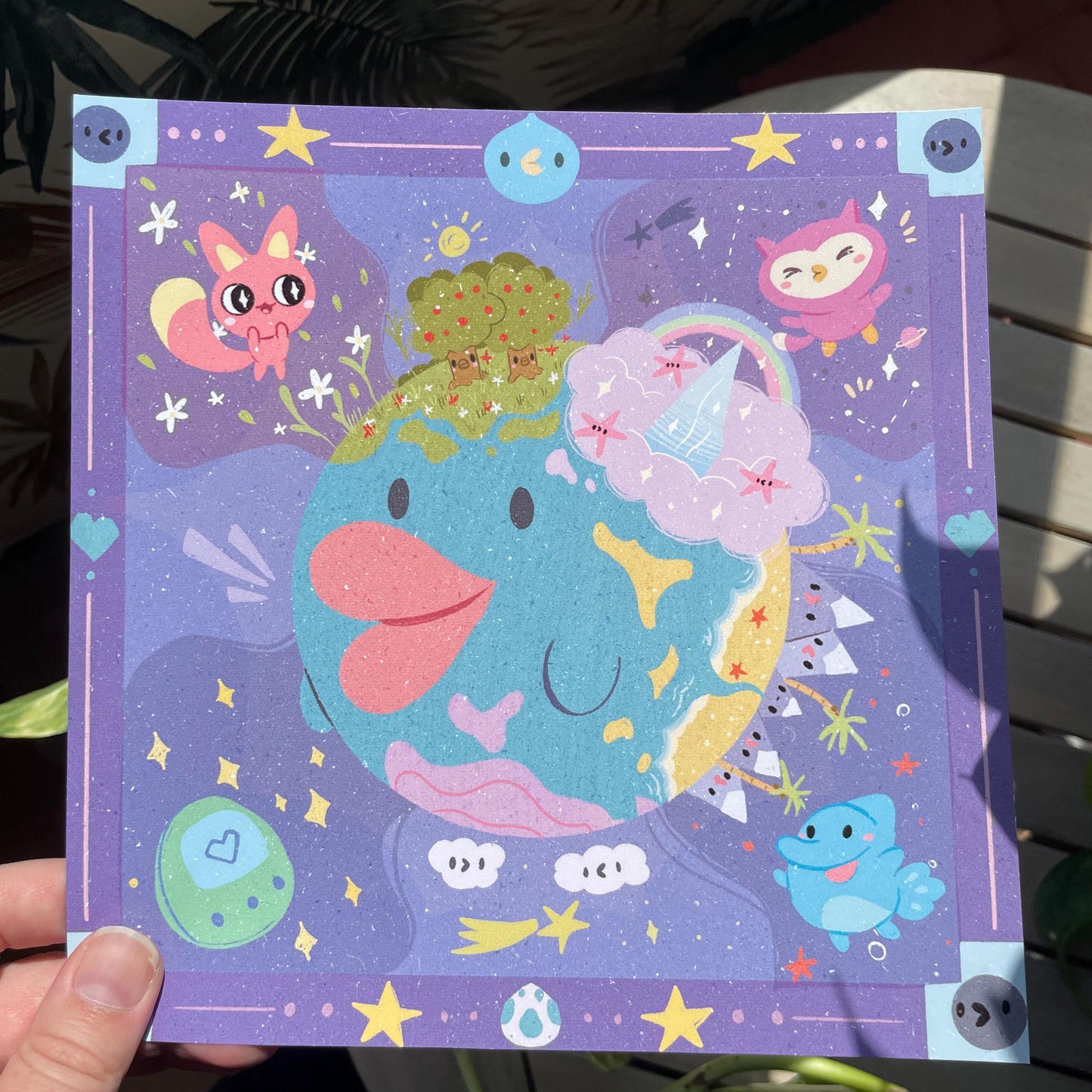 Print Tamagotchi Paradise de la colección de ilustraciones "Welcome Tamagotchi Paradise"