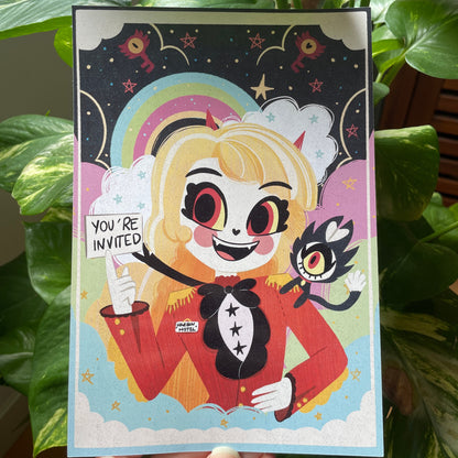 Print Hazbin Hotel Tamaño A5 | Fanart | Ilustración | Lámina ilustrada