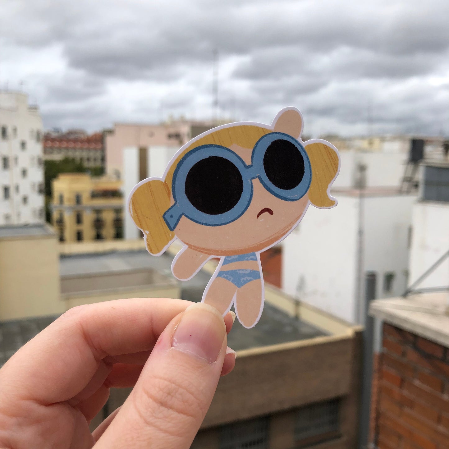 Pack Pegatinas Burbuja Las Supernenas | Bubbles The Powerpuff Girls Stickers Pack | Cartoon Network Fanart | Las Chicas Superpoderosas