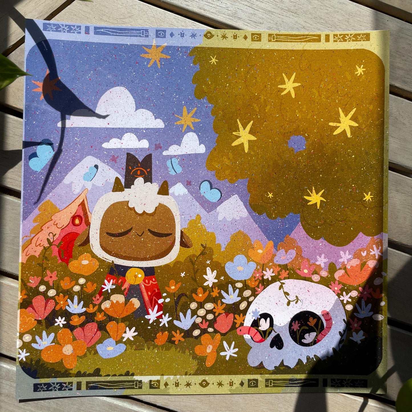 Print Cult of the Lamb Chill | Fanart | Ilustración impresa Cult of the Lamb Collection