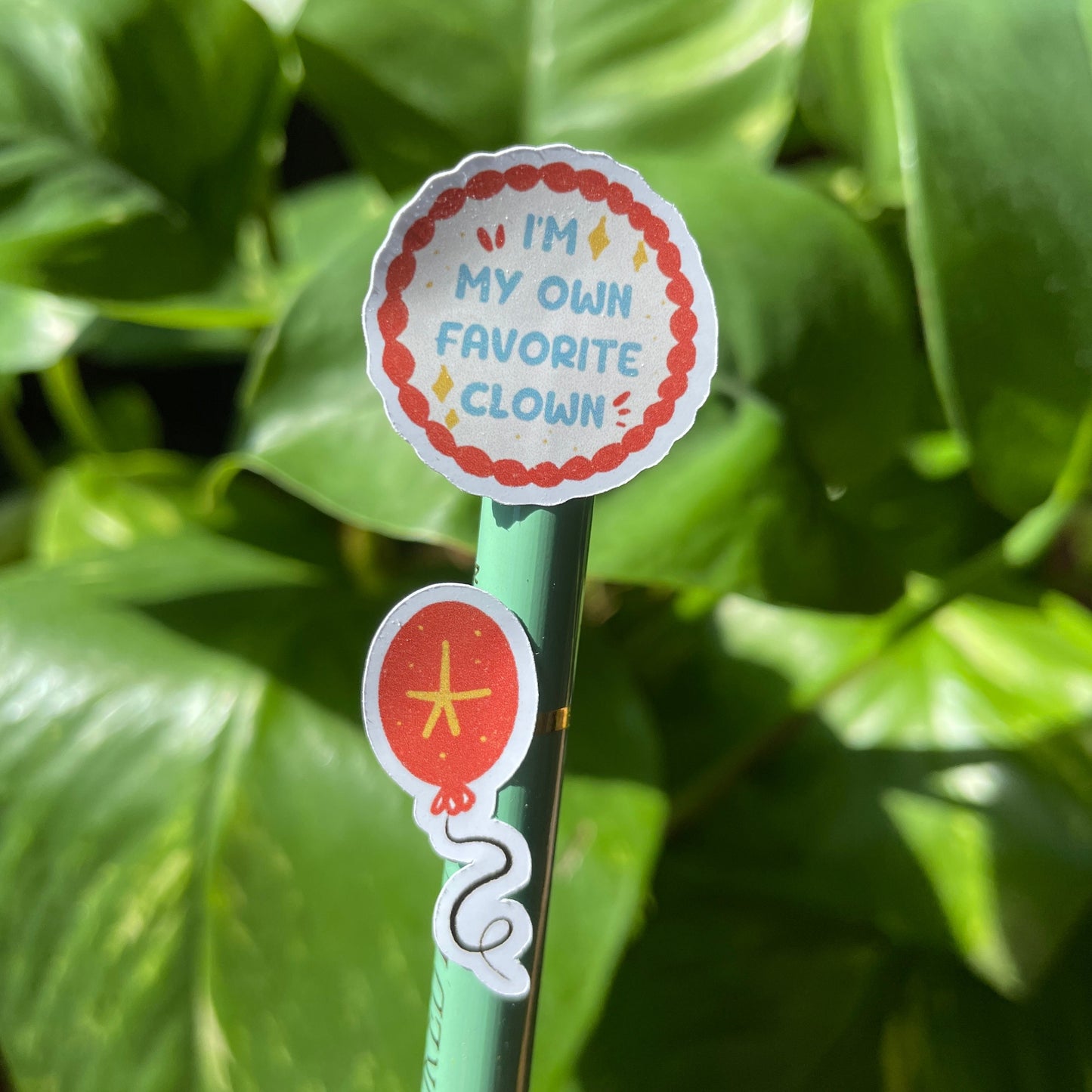 Clown | Hoja de pegatinas stickers decoración payasos | Pack de pegatinas precortadas