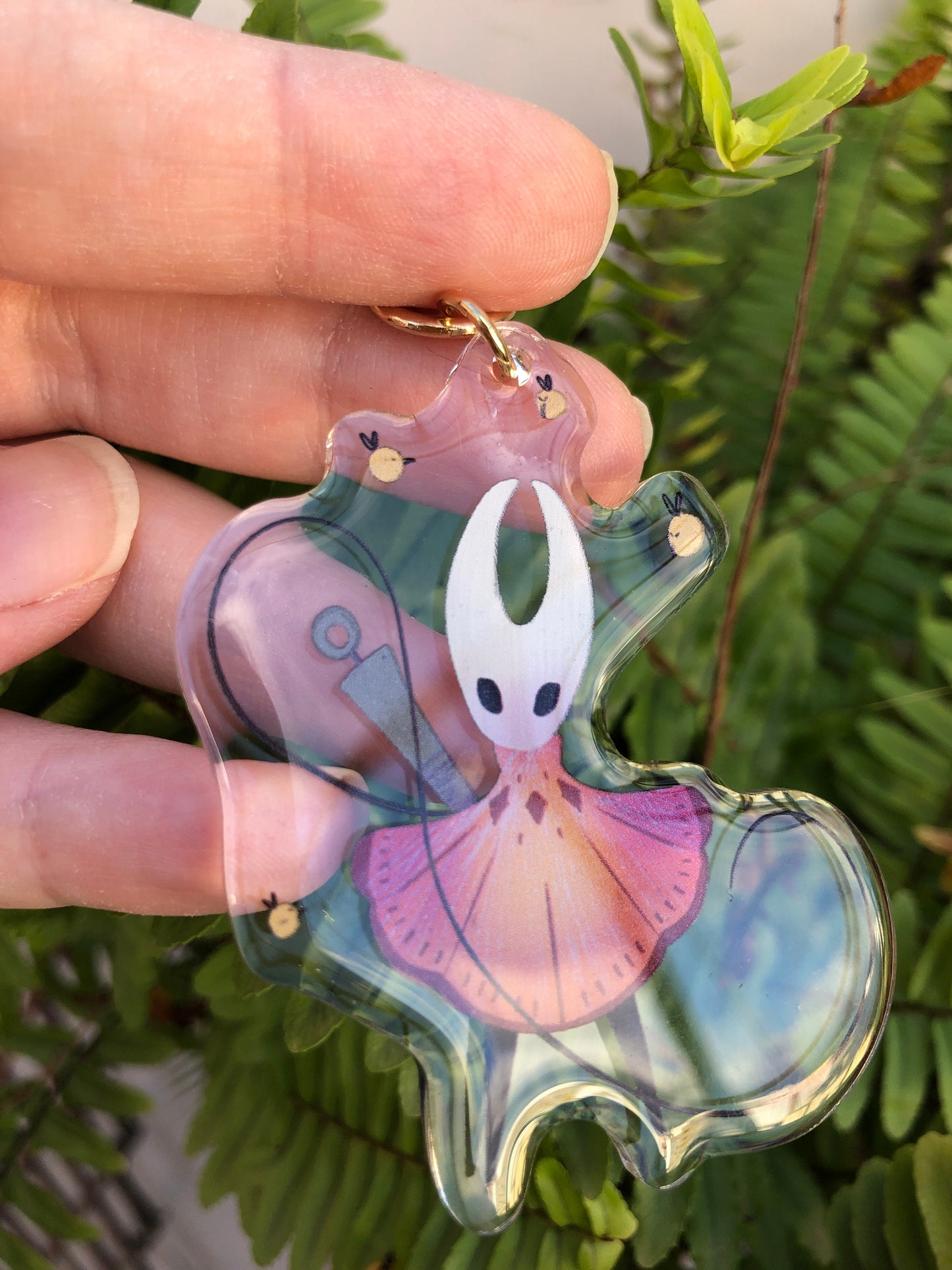 Hornet Keyring: Llavero Acrilico de la colección Hollow Knight, colgante para mochila