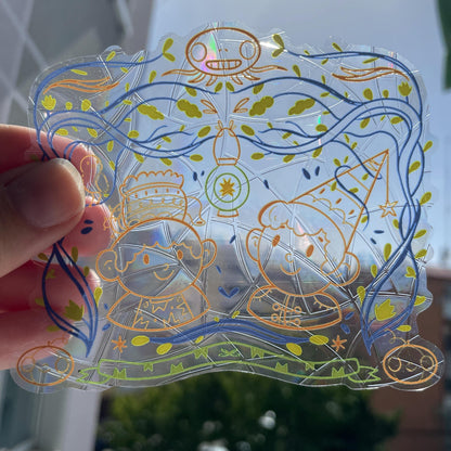 Wirt & Greg Suncatcher, OTGW Pegatina atrapasol reutilizable para ventana