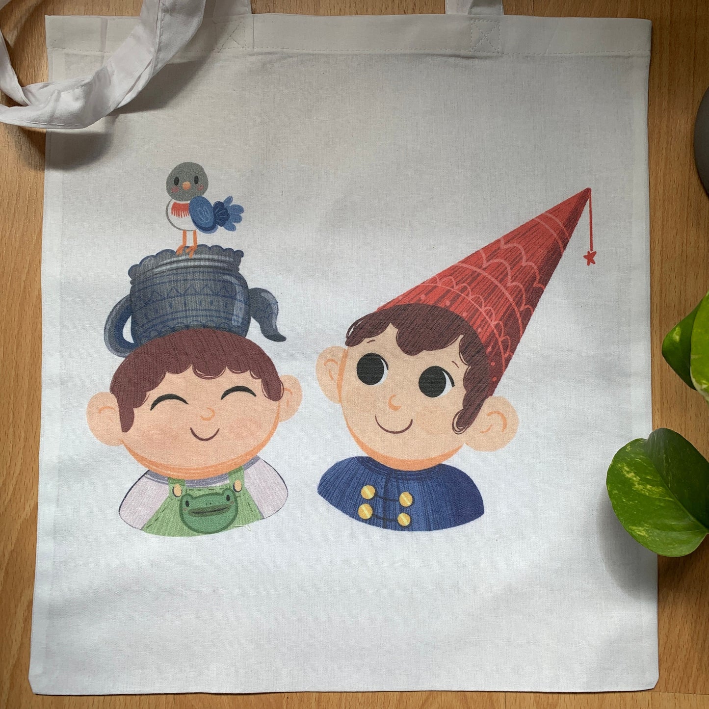 Tote Bag Over The Garden Wall | Bolsa Tela Fanart Mas Allá del Jardín | Fan Art Wirt & Greg  100% Algodón 40x40cm 16x16inch
