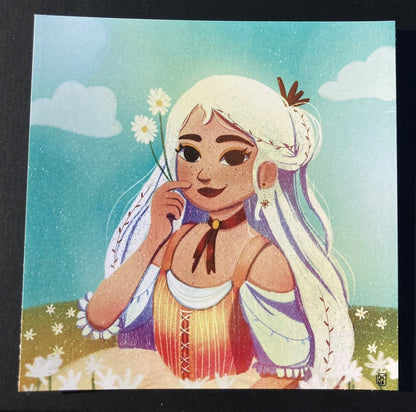 Print White | Illustration | Ilustracion | Original Character | OC | Art Print | Draw