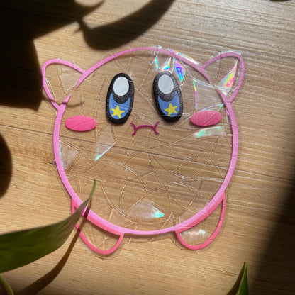 Kirby Suncatcher, Pegatina atrapasol reutilizable para ventana
