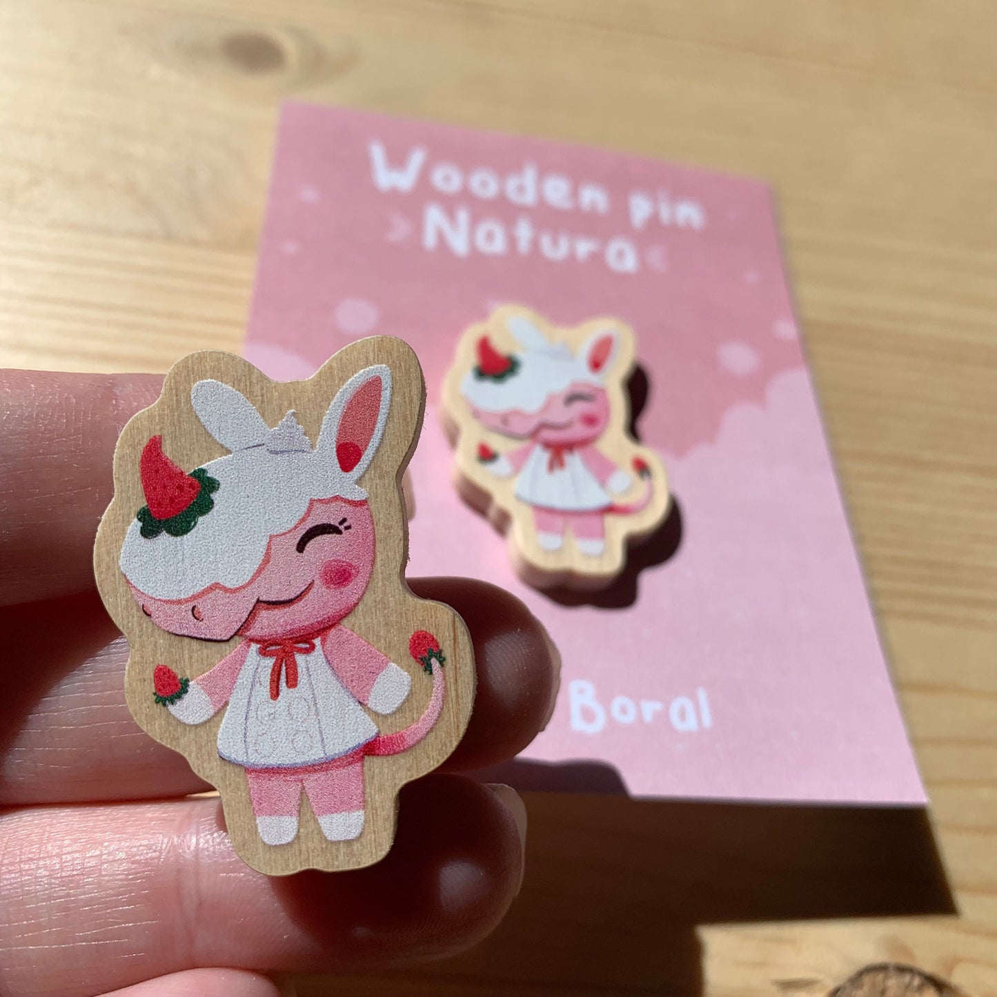 Pin de madera natural, Natura Animal Crossing New Horizons, Nintendo Switch Merengue