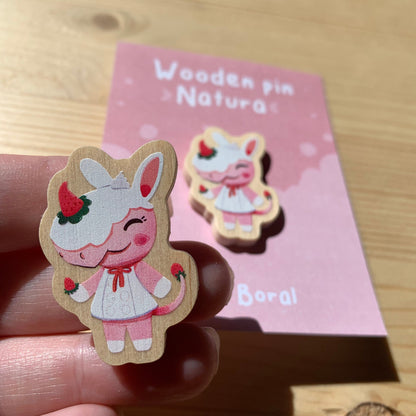 Pin de madera natural, Natura Animal Crossing New Horizons, Nintendo Switch Merengue