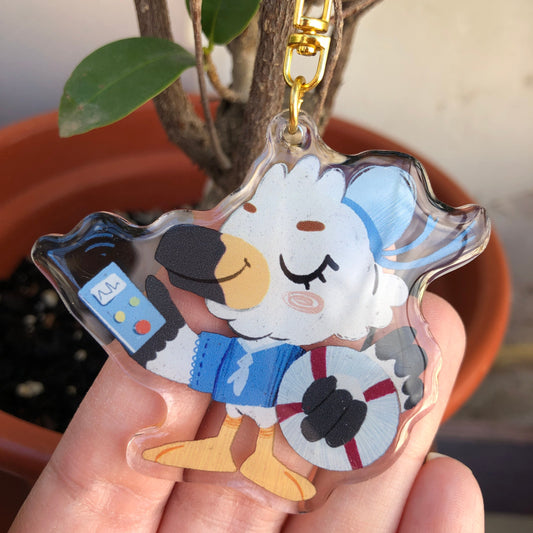 Gulliver Keyring | Gulliver llavero | Animal Crossing Llavero | New Horizons | Llavero colgante regalo llaves mochila Keychain